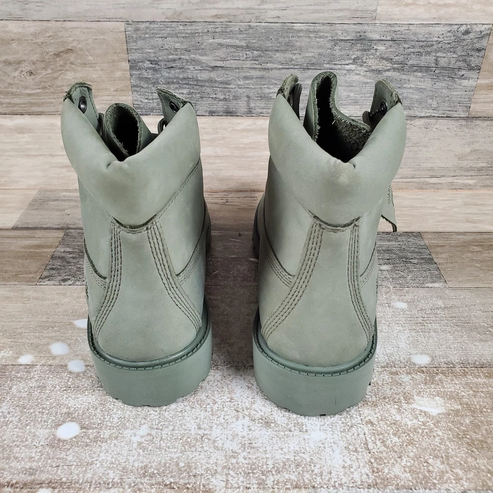 Botas impermeables Timberland Premium 6 pulgadas para niños talla 5 verde oscuro con cordones Foto 3 de 4