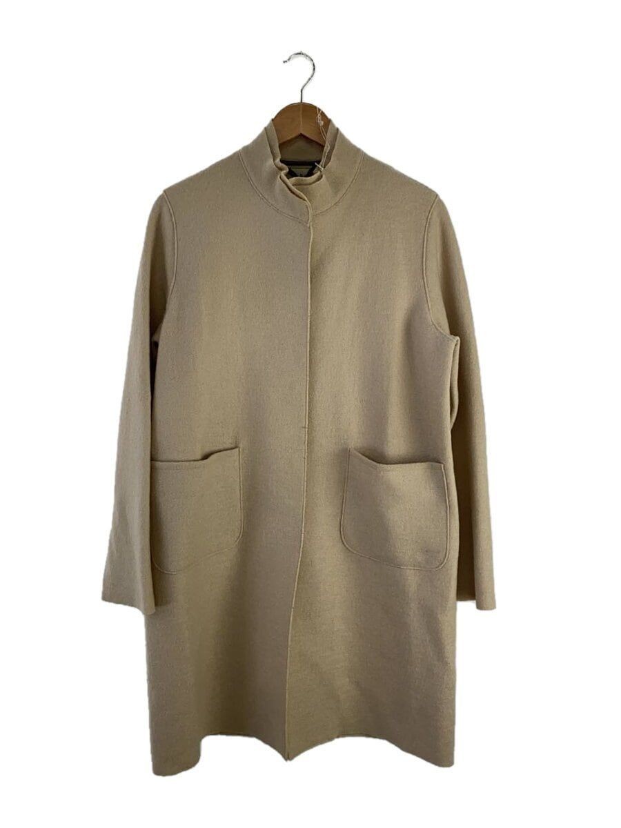 ALTRA HERNO altro cappotto Chester 44 lana BEG beige tinta unita collo alto doppio colletto