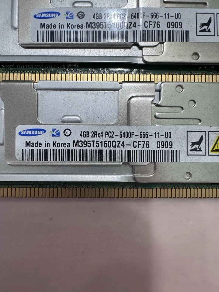 Memoria de servidor ECC Samsung 32 GB (8 x 4 GB) PC2-5300F DDR2-667 Mhz Foto 3 de 3