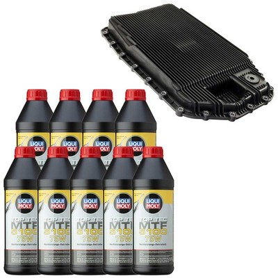 Set Getriebeöl LIQUI MOLY 5100 75W 9 Liter + Getriebeölfilter für BMW 3er X1 1er
