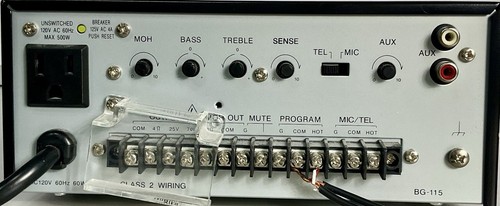 TOA BG-115 15W Integrated Amplifier Excellent working and tested - Picture 3 of 4