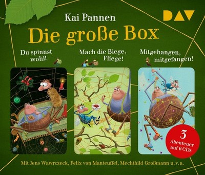 Die große Box. Du spinnst wohl!   Mach die Biege, Fliege!   Mitgehangen, mitg...