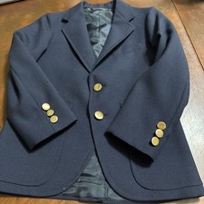 Blazer Boys 8 Navy Brass Button Notch Lapel School Wayzata's Children's Shop