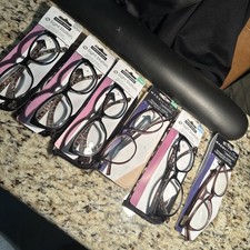 Lot Of 6 Foster Grant Sight Station Reading Glasses READERS 1.00 - 2.00
