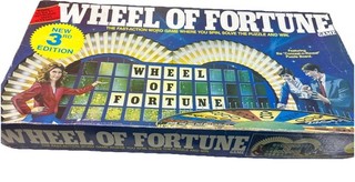 Vintage Game Wheel of Fortune 3rd Edition Game by Pressman 1980s TV Show Retro