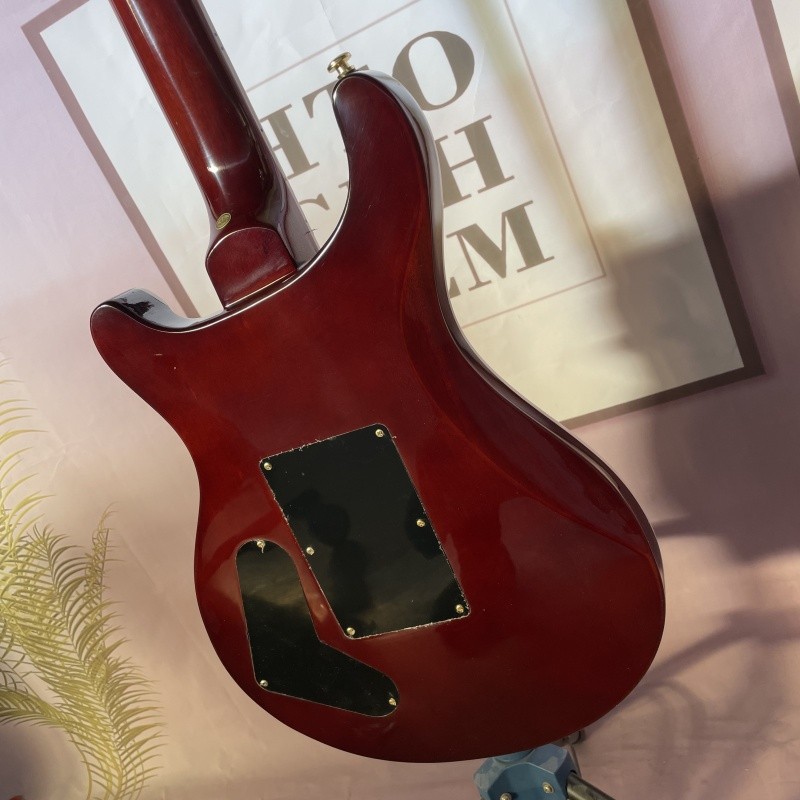 Blue SE PRS Custom 24 Electric Guitar Quilted Maple Top 2H Pickups Gold Hardware