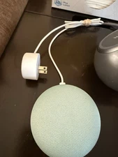 Used Google Home Mini Smart Assistant GA00275-US Aqua Tested