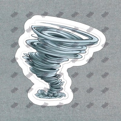 Tornado Vinyl Sticker Decal Weather Enthusiast Laptop, Water Bottle, #731580