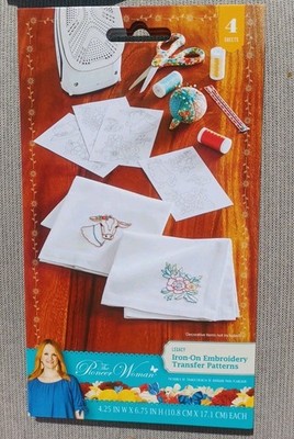 Pioneer Women Legacy Iron On Embroidery Transfer Patterns Floral Cow Cowboy Hat