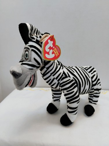 Ty Beanie Baby Marty Zebra Madagascar 2 Movie Beanie w/ tags, 2008
