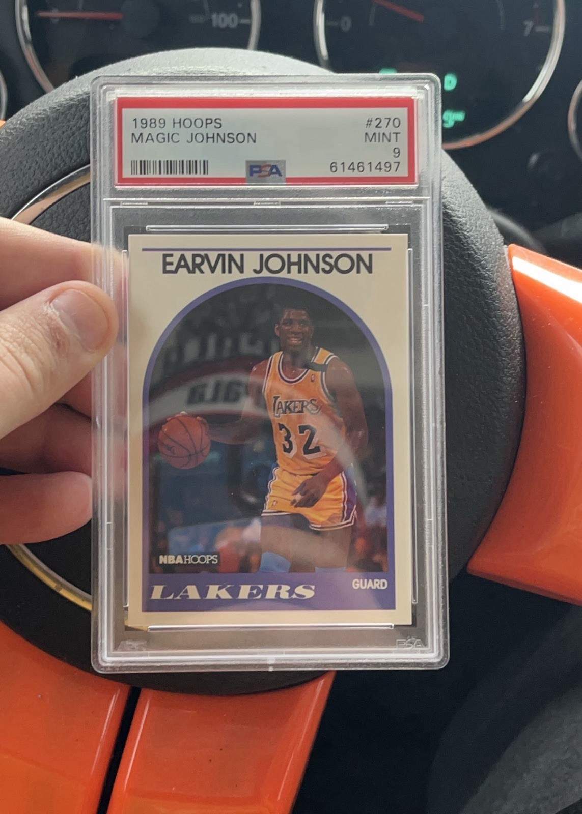 1989-90 NBA Hoops Magic Johnson #270 PSA 9 Los Angeles Lakers Basketball