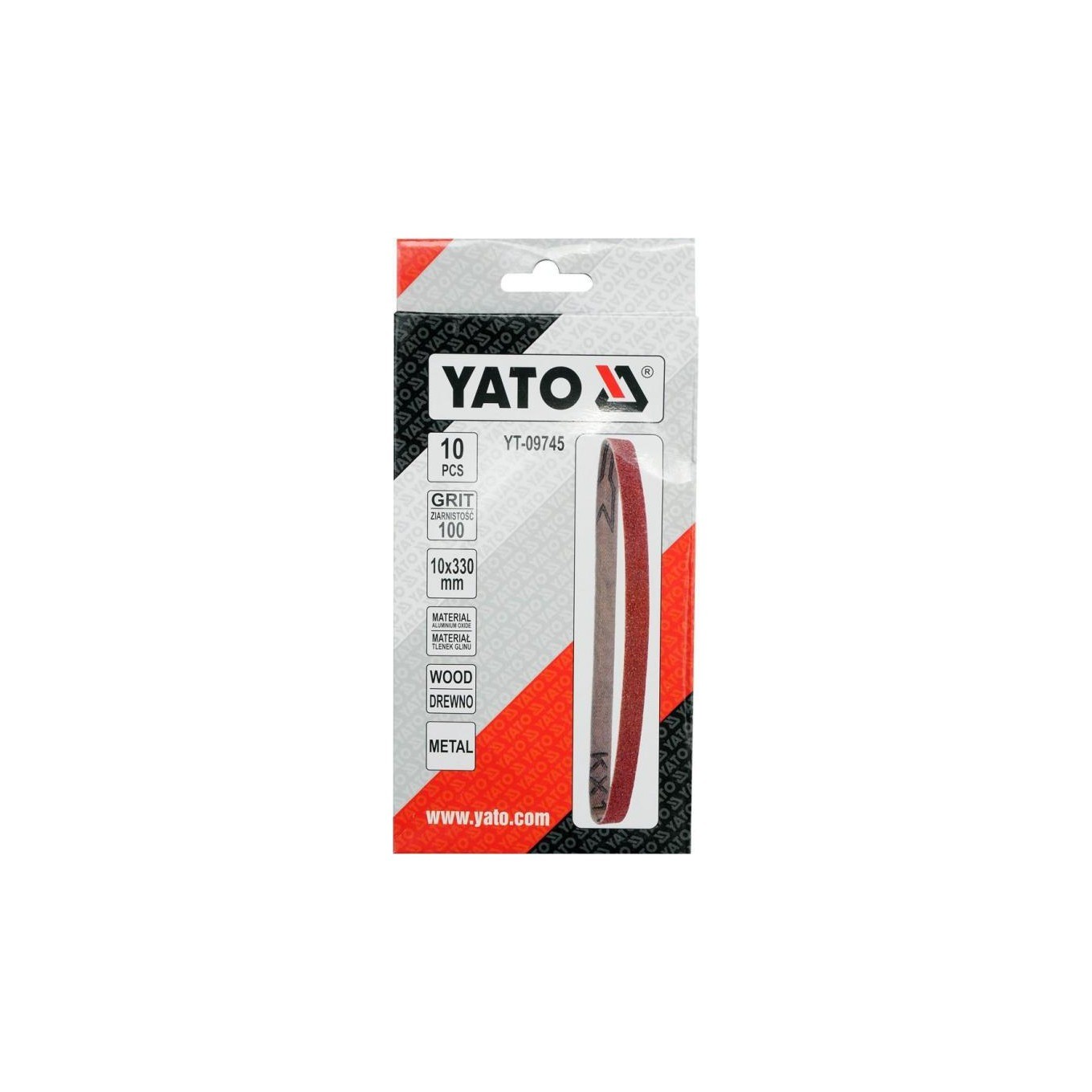 Fits YATO YT-09745 Endless Abrasive Belt P100 10pcs 10x330mm - Image 2