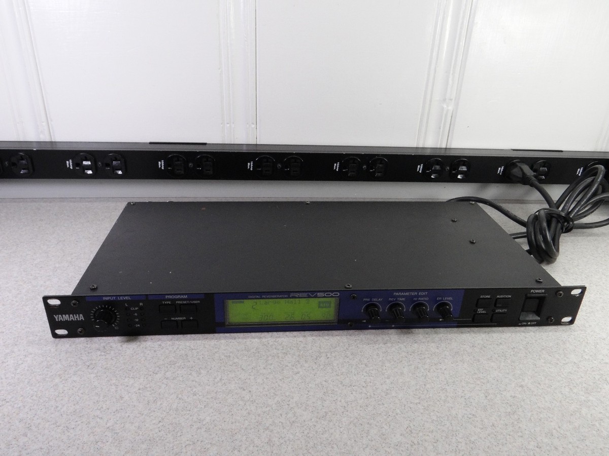 Yamaha Rev 500 Digital Reverberator Reverb Effect Processor REV500 