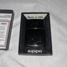 ๐ฅ Used ZIPPO 150 Black Ice Windproof Lighter โ Made in USA
