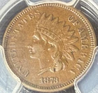 1873 1C Indian Cent Open3 PCGS XF45 Clear Detail Rich TanBrown Hue Bit of Luster