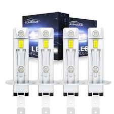 4X CANBUS LED Headlight Bulbs Conversion Kit High Low Beam Super Bright White H1