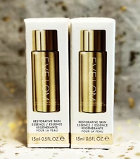 2x~EVE LOM~Restorative Skin Essence~15ml/0.5 fl oz each~Mini / Travel Size~NIB~