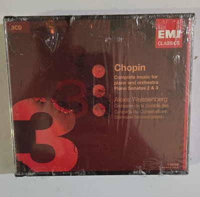 EMI Classics Alexis Weissenberg Chopin Complete Piano Sonatas 2 & 3 3CD Album