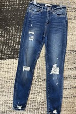 Flying Monkey Women s Blue Medium Wash Distre...