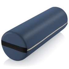 OPEN BOX - 9" Massage Table Jumbo Round Pillow - Spa Headrest Cushion -Blue