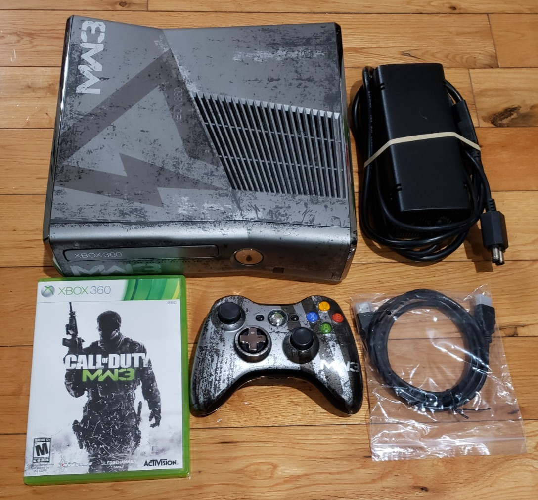 Xbox 360 S Slim Call Of Duty Modern Warfare 3 MW3 320GB Console Bundle, TESTED!