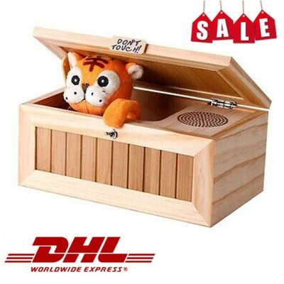 Hölzerner Useless Box Leave Me Alone Don't Touch Tiger Spielzeug Kinder Geschenk