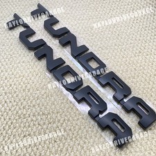 2014-2024 Left Right Door Emblem For Tundra Badge Black 3d Decals Replacement