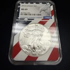 New Listing2016 $1 American Silver Eagle NGC MS69 Flag Label Core 30th Anniversary Reeded