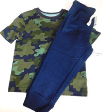 Tommy Bahama Boy's Outfit T-Shirt  Sweatpants SIZE XS/4 Green Navy Blue NEW