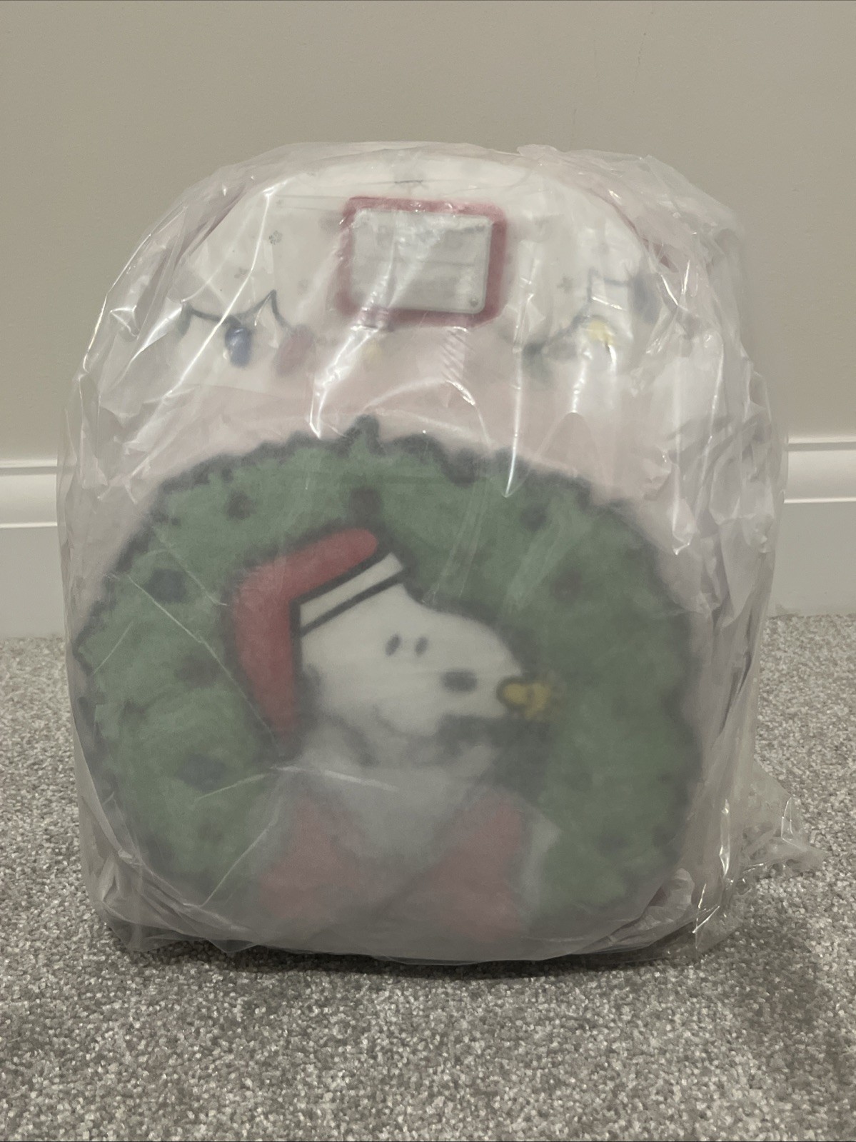 Loungefly Peanuts Snoopy & Woodstock Holiday Plush Wreath Mini Backpack - NWT