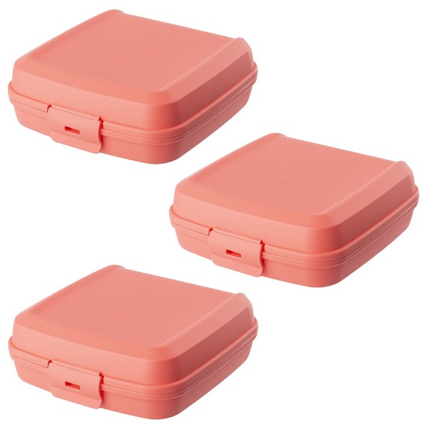 Engelland 3 X Lunchbox Vesperdose Brotdose Plastikdose FüR Kinder Bpa-Frei Lachs-image
