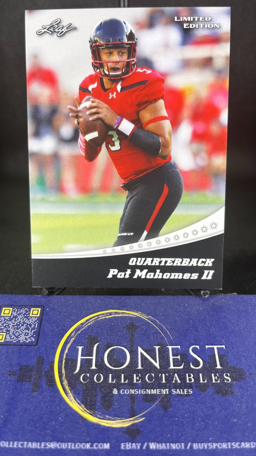 Patrick Mahomes (RC) - 2017 Leaf Limited Edition Rookie #13