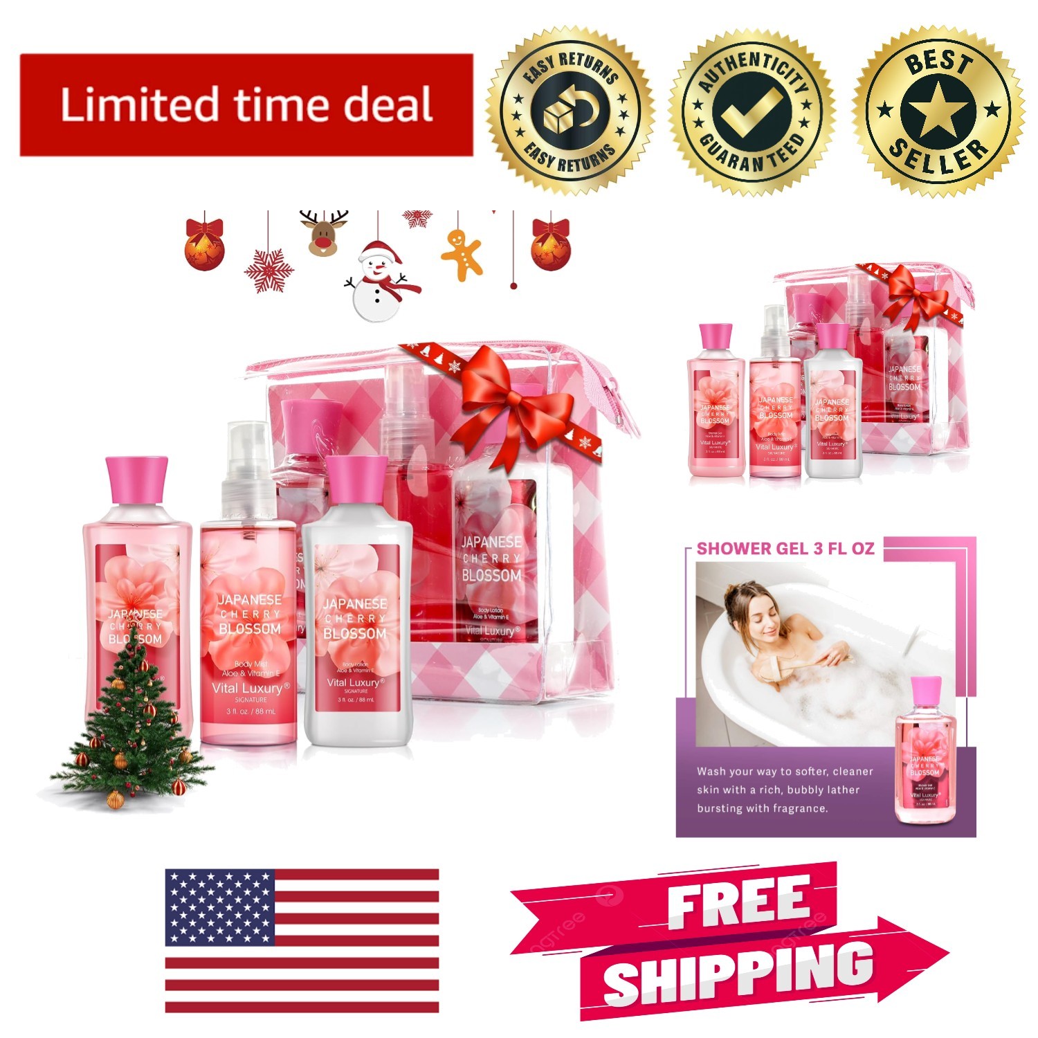 All-in-One Bath & Body Travel Set - Perfect Gift for Special Occasions