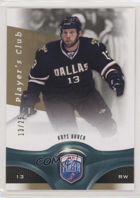 2009-10 Upper Deck Be a Player Player's Club 13/25 Krys Barch #70 1b6