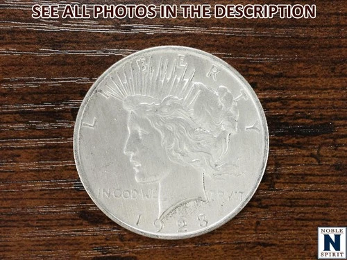 NobleSpirit (JL) GEM BU 1923 Silver Peace Dollar Stunning Luster