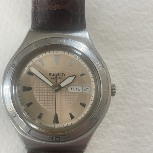 Swatch Irony Day/Date Swiss Made Stainless Steel Quartz Watch. - Picture 9 of 9