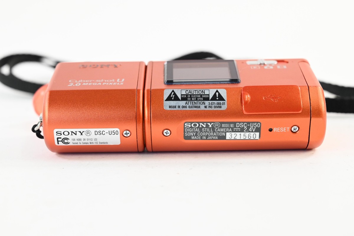 SONY Cyber shot DSC-U50 コンパクトデジタルカメラ SONY DSC-U50 Digital Camera (Orange) Cyber-shot U Compact #G409 | eBay