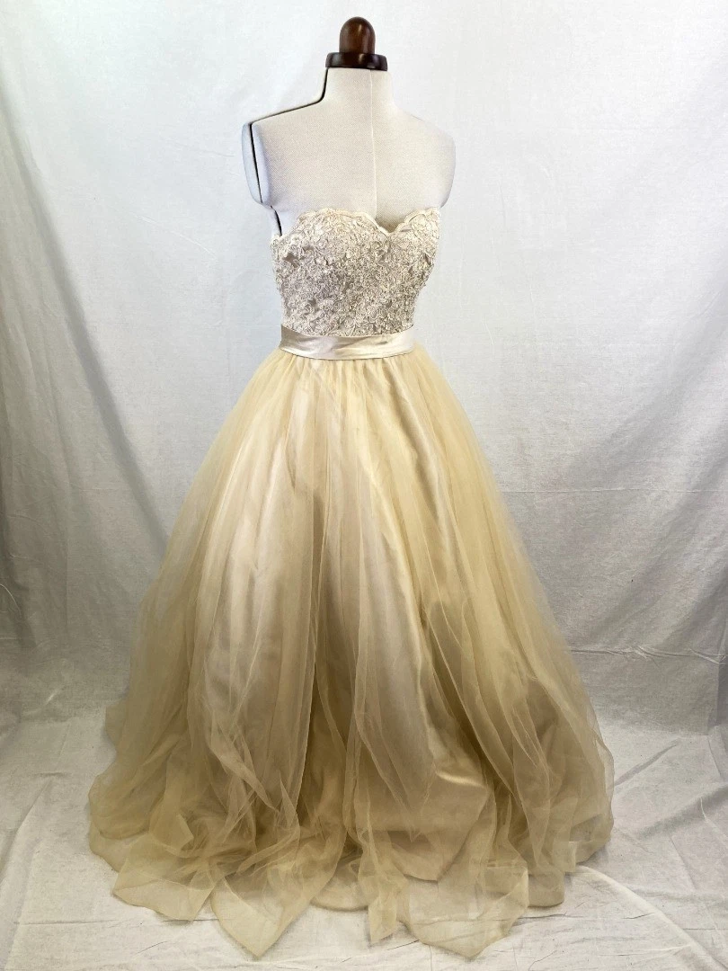 Gold Regular Wedding Dresses for sale | eBay UK