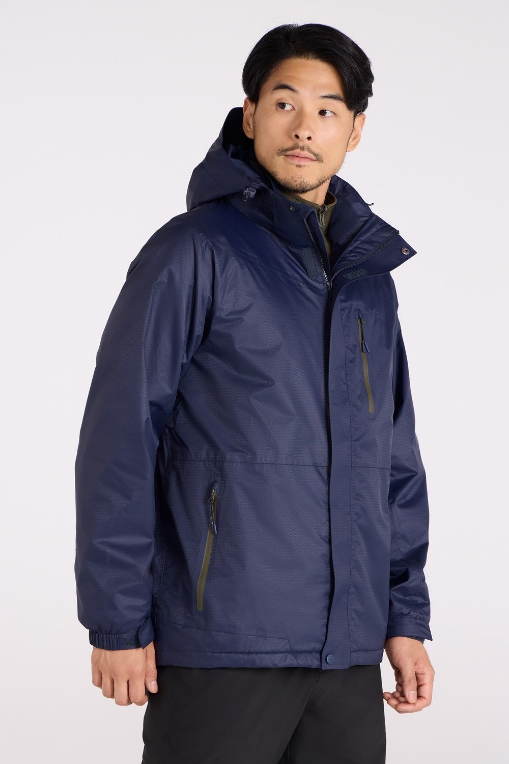 Mountain Warehouse Mens 3 in 1 Waterproof Jacket Rain Coat Softshell Inner image 3