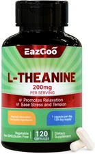 L-Theanine 200mg, Amino Acid Supplement to Support 120 Count Pack of 1 