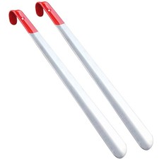 SUNUNICO Extra Long Shoehorn, Set of 2, 16.5 Metal 420mm 40mm 25mm, Black