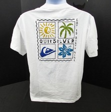 Quiksilver Men's Size Large T-Shirt Soft Cotton White QS002500Y NWT.
