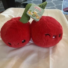 Squishable Mini Comfort Food Cherries Cherry Small 8” Plushie Toy Stuffed Animal