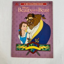 Golden Disney Beauty and the Beast Coloring Book Vintage 1992 Unused Paper Belle
