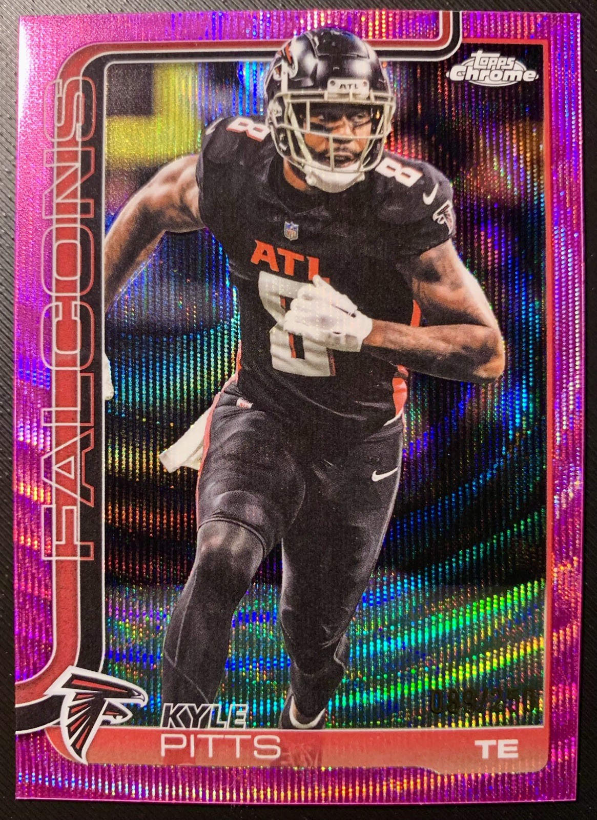 2025 Topps Chrome - Kyle Pitts #14 Pink Wave Refractor /250