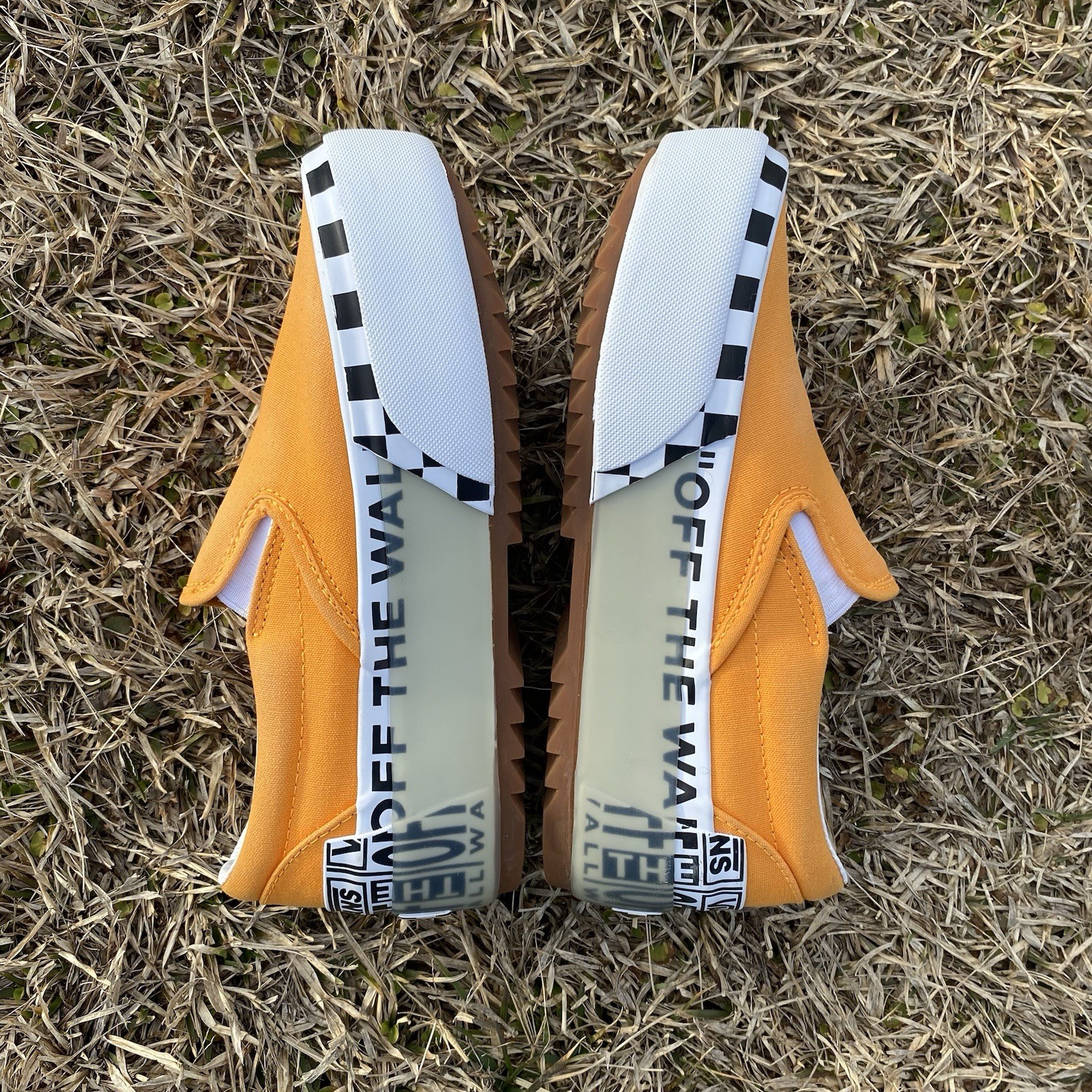 Vans Slip-On Checker Platform Shoe Womens 6 Yellow Chunky Low-Top Streetwear Y2K thumbnail 5