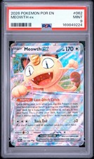 2026 Pokemon Perfect Order # 062 Meowth EX PSA 9 Card MINT Trusted Seller!