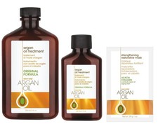 ONE N ONLY Argan Oil Treatment 8oz  2oz with 1 pc Restorative Mask 1oz - COMBO