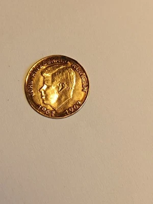 medaille or 1961 1963 John Fitzgerald Kennedy Coin (Extremly Rare !!!!) - Photo 1/3