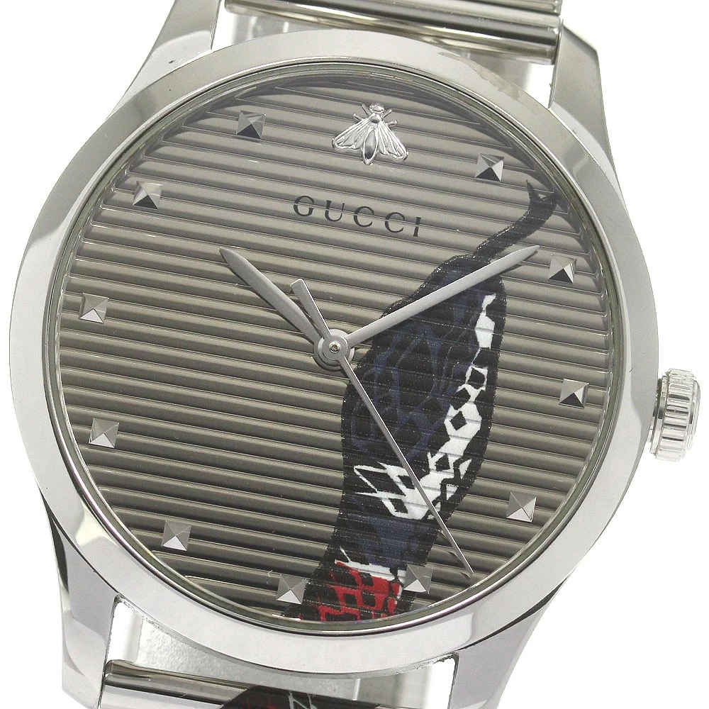 GUCCI 126.4 YA1264123 G Timeless King s Snake Quartz Uomo 870405